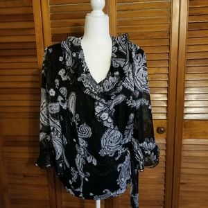 DRESSBARN COLLECTION Wrap Blouse Size 20